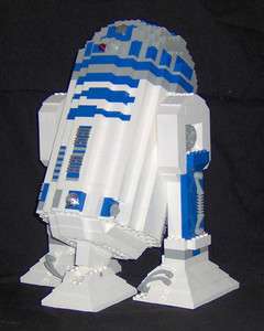 Lego Star Wars Custom One Foot Tall R2 D2 Full Color Building 
