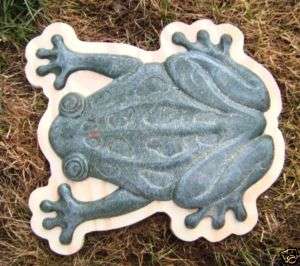 plaster concrete abs plastic frog stepping stone mold  
