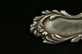 Art Nouveau Sterling Silver Jewelry Bar Brooch Pin  