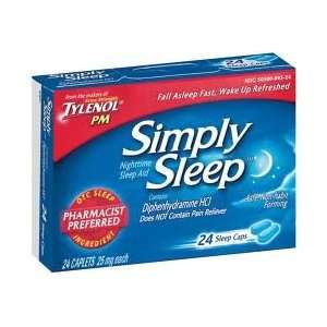  Tylenol Simply Sleep Nighttime Sleep Aid Mini Caplets   24 