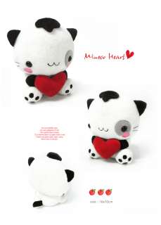 NEW anime MINECO HEART PLUSH TOY STUFFED cute DOLL S wh  