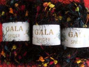 Gala Spider eyelash yarn, sunrise, 3 sk  