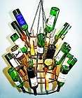 steel finish eight light wine bottle chandelier $ 449 00