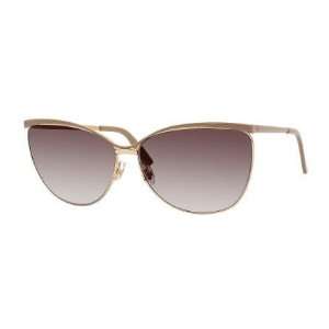   2891/S Collection Caramel Rose Gold Finish Sunglasses 