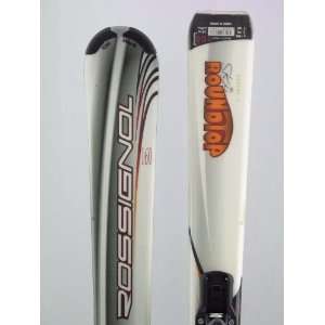 com Rossignol Used Edge Ski Roundtop Shape Ski with Rossignol Binding 