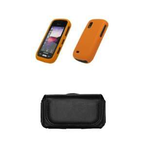 com Samsung Solstice A887 Premium Orange Silicone Gel Skin Cover Case 