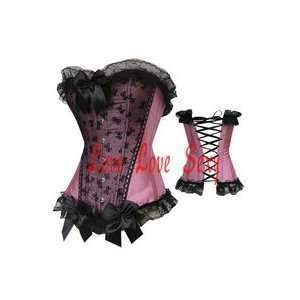  pink Sexy corset corselet gilet fashion lady Sexy lace 