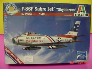 ITALERI F 86F SABRE JET 1/48 SCALE U/A PLASTIC SEALED  