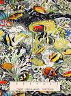 Timeless Treasures Fabric Tropical Fish Ocean Coral Reef Rainbow 