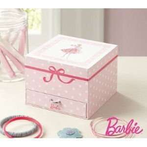  Pink Silkstone Barbie Doll Musical Jewelry Box Toys 