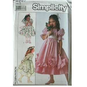    CHILDS PARTY DRESS SIZE 5 SIMPLICITY PATTERN 8987 