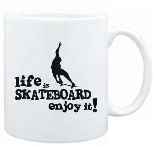  New  Life Is Skateboard  Enjoy It   Mug Sports