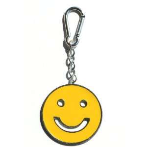 Yellow Smiley Face Bag Clip Charm, Key Chain/Ring  .99 