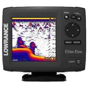  Lowrance Elite 5X Fishfinder Color w/200 kHz GPS 