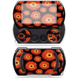   for Sony PSP Go System Network accessories Orange Flowers Video Games
