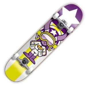  Speed Demons Stars N Stripes Purple/Gold Complete Skateboard 