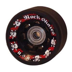  A Full Set of 8 Rock Skates Skulls Quad SPEED wheels Black 