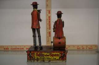   MARX SPICK AND SPAN BLACK AMERICANA TIN MINSTRAL BAND WIND UP TOY RARE