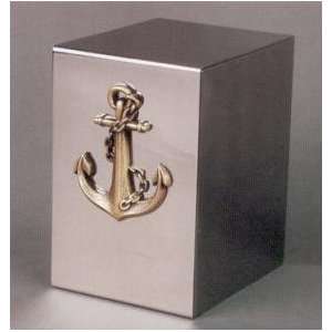   Bronze Nautical Polished Stainless Steel Cremation Urn