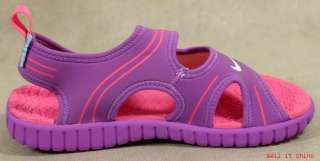 NIB Girls Nike Sunray IV Purple Water Sandal Shoes 3Y  