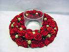 Natural Paper Rose Wreath Gift Party Wedding Center Piece Holiday 