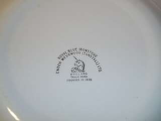 Vintage Enoch Wedgwood Tunstall Plate Dish Bowl Royal Blue Ironstone 