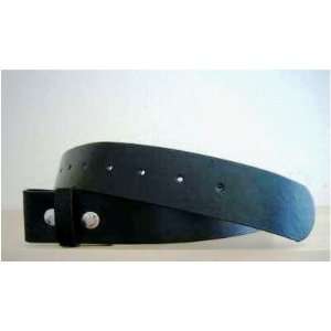  Snap on Black Leather Belt/strap for Buckles X large Size 