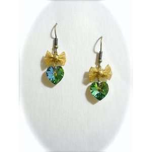  Swarovski Crystal Earrings   Heart1 Arts, Crafts & Sewing