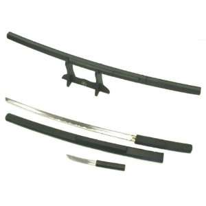  ALL Wood Samurai Sword Dagger & Stand K1052 BKWST 