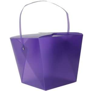  Jumbo Purple Plastic Chinese Takeout Container (9 1/2 x 8 