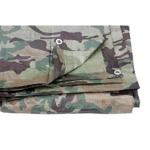 CAMOUFLAGE TARPAULIN COVER GROUND SHEET 3.5M X 5.4M 80 GSM ( bale of 