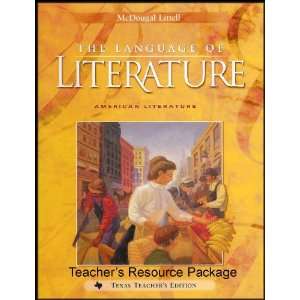  The Language of Literature American Literature Teachers 