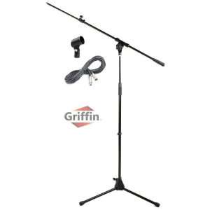  Microphone Boom Stand with Mic XLR Cables Telescoping 