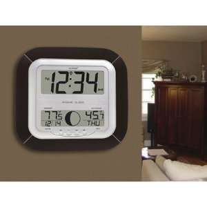  Digital Wall Clock with Moon Phase & Indoor/Outdoor Temperature Home
