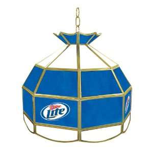   Best Quality Miller Lite 16 inch Tiffany Style Lamp 