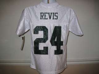 NEW IR Darrelle Revis Jets YOUTH Small S 8 Jersey BQT  