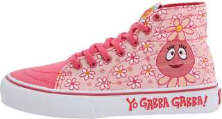   Gabba Gabba Sk8 Hi Skateboarding Shoes Youth Kids Childrens Girls New