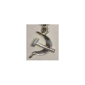   Russian Hammer and Sickle Charm  Sterling Silver 