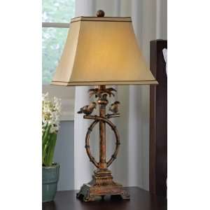  Tropical Antique Look Bird Table Lamp By Collections Etc 