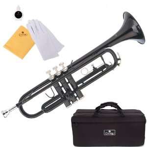  Cecilio 2Series TT 280BK Black Lacquer Brass B Flat Trumpet 