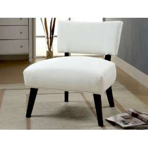  Ultra Modern Oversized Accent Armless Chair With Walnut 