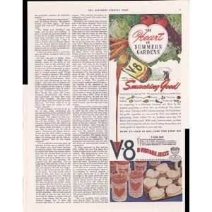  V8 Vegetable Juices The Heart Of Summers Gardens 1942 