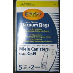   Vacuum Cleaner Bags / 5 pack + 2 Filters   Generic *ClearPacks* Home