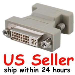  Cable N Wireless VGA Male to DVI I A/D Female Converter PC 