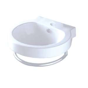  COUNTRY WALL MOUNT WASHBASIN W/TOWEL HOLDER White